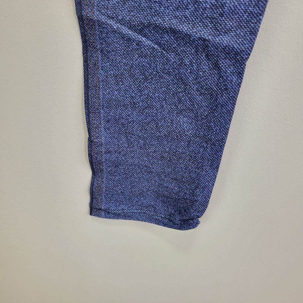 Dren Designs Faux Denim Dark Wash Ankle Leggings Extended Plus Size‎ - Picture 5 of 7